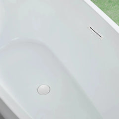 Vanity Art 71" Acrylic Clawfoot Freestanding Bathtub – Timeless Style & Luxurious Comfort - VA6517 - The Home Selection