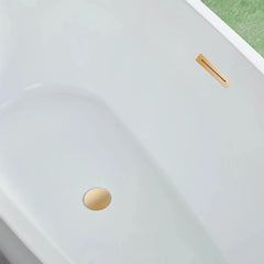 Vanity Art 71" Acrylic Clawfoot Freestanding Bathtub – Timeless Style & Luxurious Comfort - VA6517 - The Home Selection