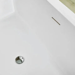 Vanity Art 59" Freestanding Bathtub – Overflow W/Chrome Finish and Adjustable Leveling Leg - VA6817 - The Home Selection