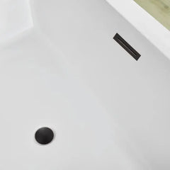 Vanity Art 59" Freestanding Bathtub – Overflow W/Chrome Finish and Adjustable Leveling Leg - VA6817 - The Home Selection