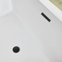 Vanity Art 59" Freestanding Bathtub – Overflow W/Chrome Finish and Adjustable Leveling Leg - VA6817 - The Home Selection