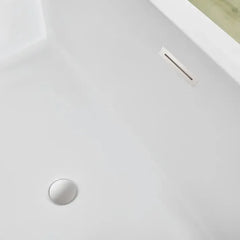 Vanity Art 59" Freestanding Bathtub – Overflow W/Chrome Finish and Adjustable Leveling Leg - VA6817 - The Home Selection