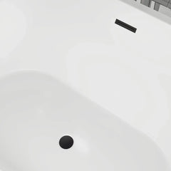 Vanity Art 59" Freestanding Bathtub – Overflow W/Chrome Finish and Adjustable Leveling Legs - VA6815-S - The Home Selection