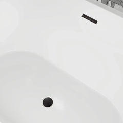 Vanity Art 59" Freestanding Bathtub – Overflow W/Chrome Finish and Adjustable Leveling Legs - VA6815-S - The Home Selection