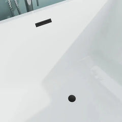 Vanity Art 59" Freestanding Bathtub – Overflow W/Chrome Finish and Adjustable Leveling Legs - VA6821 - The Home Selection