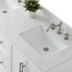 Vanity Art 60-Inch Double Sink Freestanding Bathroom Vanity with Engineered Marble Top - VA5060-D - The Home Selection