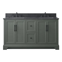 Vanity Art 60-Inch Double Sink Freestanding Bathroom Vanity with Engineered Marble Top - VA5060-D - The Home Selection