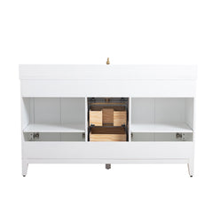 Vanity Art 60-Inch Single Sink Bathroom Vanity with Engineered Marble Top - VA8060 - The Home Selection