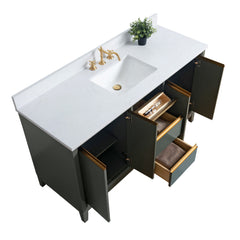 Vanity Art 60-Inch Single Sink Bathroom Vanity with Engineered Marble Top - VA8060 - The Home Selection
