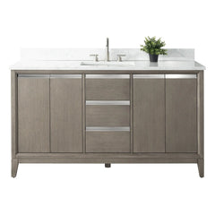 Vanity Art 60-Inch Single Sink Bathroom Vanity with Engineered Marble Top - VA8060 - The Home Selection