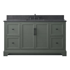 Vanity Art 60-Inch Single Sink Freestanding Bathroom Vanity with Engineered Marble Top- VA5060-S - The Home Selection
