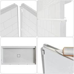 Vanity Art 60 x 32 inches 4-Piece Direct-to-Stud Alcove Shower Wall Kits - BSB01+BSW02 - The Home Selection