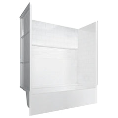 Vanity Art 60 x 32 inches 4-Piece Direct-to-Stud Wall Shower with Alcove Bathtub - B3031 - The Home Selection