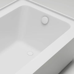 Vanity Art 60"x 30" Pure White Alcove Soaking Tub with Overflow and Drain - B3022-Right - The Home Selection