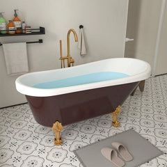Vanity Art 67 - Acrylic Clawfoot Freestanding Bathtub – Timeless Design, Modern Luxury - VA6311-RL - The Home Selection