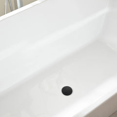 Vanity Art 67" Acrylic Flatbottom Freestanding Soaking Bathtub in White - VA6813-L - The Home Selection