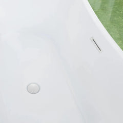 Vanity Art 67" Acrylic Freestanding Soaking Bathtub – Luxurious Comfort & Modern Design - VA6805 - The Home Selection