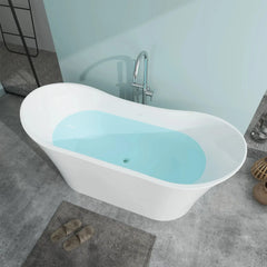 Vanity Art 67" Acrylic Freestanding Soaking Bathtub – Luxurious Comfort & Modern Design - VA6805 - The Home Selection