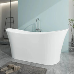 Vanity Art 67" Acrylic Freestanding Soaking Bathtub – Luxurious Comfort & Modern Design - VA6805 - The Home Selection