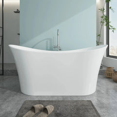 Vanity Art 67" Acrylic Freestanding Soaking Bathtub – Luxurious Comfort & Modern Design - VA6805 - The Home Selection