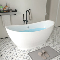 Vanity Art 68" AAcrylic Clawfoot Freestanding Bathtub – Classic Elegance & Modern Comfort - VA6513 - The Home Selection