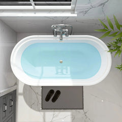 Vanity Art 68" Acrylic Freestanding Soaking Bathtub – Sleek Design & Spa-Like Comfort - VA6610-L - The Home Selection