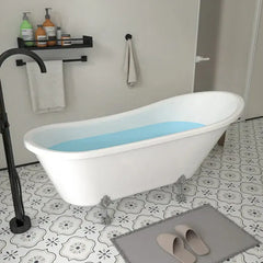 Vanity Art 69" Luxury Acrylic Clawfoot Freestanding Bathtub – Classic Elegance & Modern Comfort - VA6310-L - The Home Selection