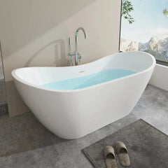 Vanity Art 71" Acrylic Clawfoot Freestanding Bathtub – Timeless Style & Luxurious Comfort - VA6517 - The Home Selection