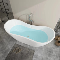 Vanity Art 71" Acrylic Clawfoot Freestanding Bathtub – Timeless Style & Luxurious Comfort - VA6517 - The Home Selection