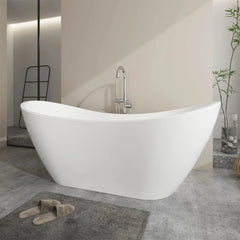 Vanity Art 71" Acrylic Clawfoot Freestanding Bathtub – Timeless Style & Luxurious Comfort - VA6517 - The Home Selection