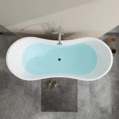 Vanity Art 71" Acrylic Clawfoot Freestanding Bathtub – Timeless Style & Luxurious Comfort - VA6517 - The Home Selection