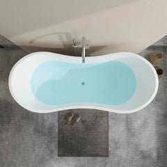 Vanity Art 71" Acrylic Clawfoot Freestanding Bathtub – Timeless Style & Luxurious Comfort - VA6517 - The Home Selection