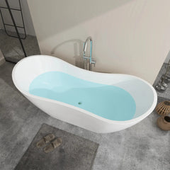 Vanity Art 71" Acrylic Clawfoot Freestanding Bathtub – Timeless Style & Luxurious Comfort - VA6517 - The Home Selection