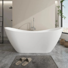 Vanity Art 71" Acrylic Clawfoot Freestanding Bathtub – Timeless Style & Luxurious Comfort - VA6517 - The Home Selection