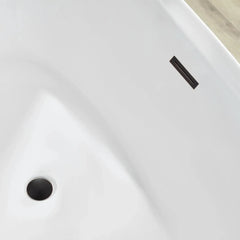 Vanity Art 71" Acrylic Freestanding Soaking Bathtub – Elegant Design & Ultimate Comfort - VA6807 - The Home Selection
