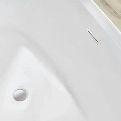 Vanity Art 71" Acrylic Freestanding Soaking Bathtub – Elegant Design & Ultimate Comfort - VA6807 - The Home Selection