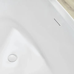 Vanity Art 71" Acrylic Freestanding Soaking Bathtub – Elegant Design & Ultimate Comfort - VA6807 - The Home Selection