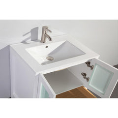 Vanity Art 72-Double Sink Bath Vanity with White Ceramic Top and Mirror - VA3030-72 - The Home Selection