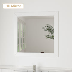 Vanity Art 72-Double Sink Bath Vanity with White Ceramic Top and Mirror - VA3030-72 - The Home Selection