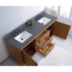 Vanity Art 72” Double Sink Bathroom Vanity in Tan - VA7072-DT - The Home Selection