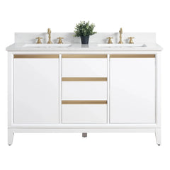 Vanity Art 72-Inch Double Sink Bathroom Vanity with Engineered Marble Top - VA8072 - The Home Selection