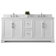 Vanity Art 72-Inch Double Sink Freestanding Bathroom Vanity with Engineered Marble Top - VA5072-D - The Home Selection