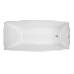 Vanity Art Acrylic Flatbottom Freestanding Bathtub - VA6841 - The Home Selection