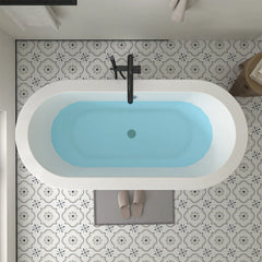 Vanity Art Acrylic Freestanding Soaking Bathtub - VA6837 - The Home Selection