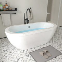 Vanity Art Acrylic Freestanding Soaking Bathtub - VA6837 - The Home Selection