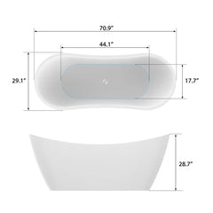 Vanity Art Acrylic Soaking Bathtub - VA6903 - The Home Selection
