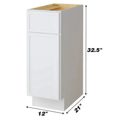 Vanity Art Bath Cabinet Only CVJ – Classic Solid Birch Vanity Cabinet: Timeless Elegance Meets Practical Storage - VA4112-1 - The Home Selection