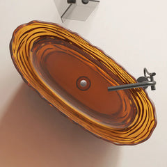 Vanity Art Freestanding Oval Soaking Stone Resin Bathtub with Pop Up Drain - VA6922 - The Home Selection