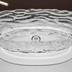 Vanity Art Freestanding Oval Soaking Stone Resin Bathtub with Pop Up Drain - VA6922 - The Home Selection