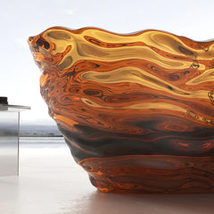 Vanity Art Freestanding Oval Soaking Stone Resin Bathtub with Pop Up Drain - VA6922 - The Home Selection